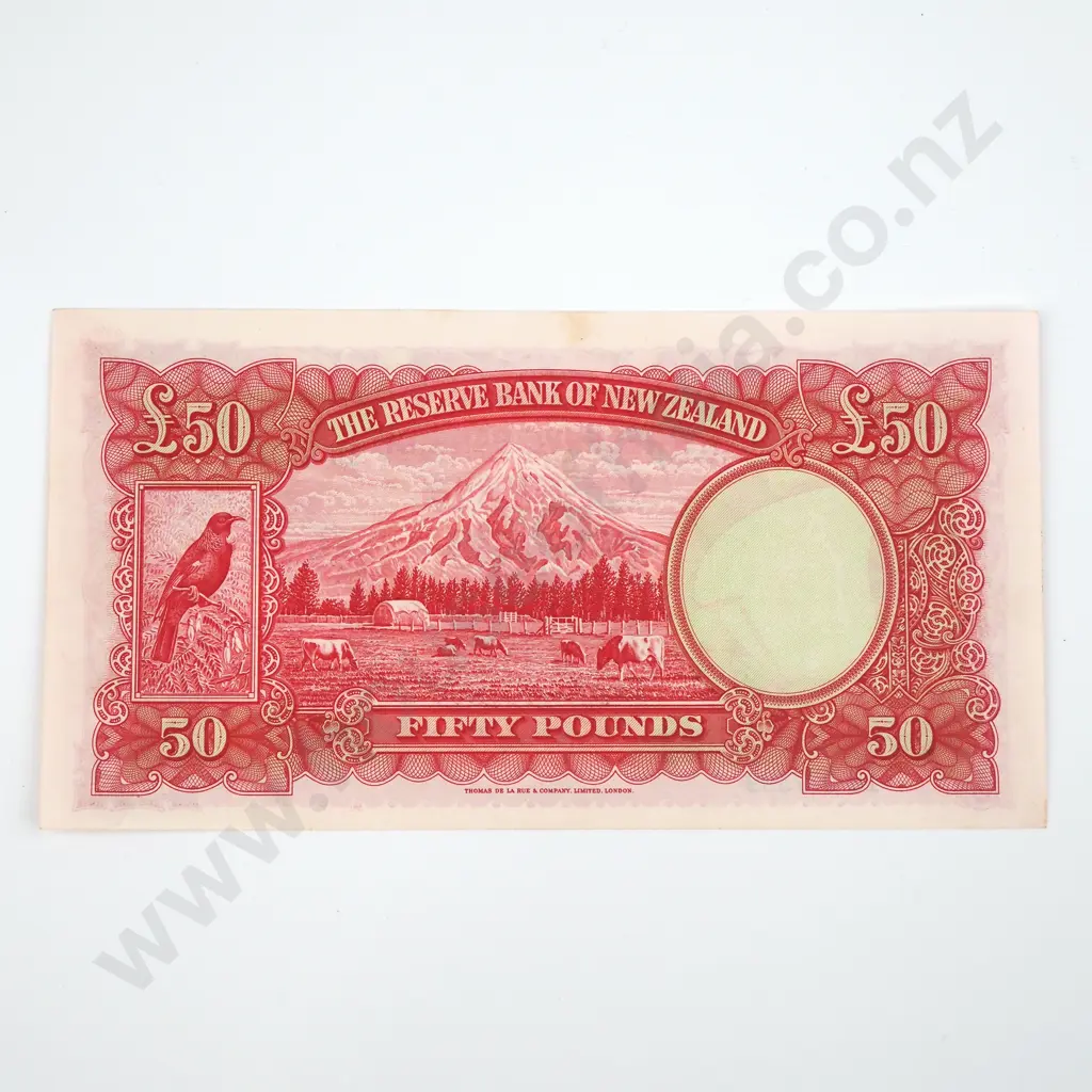 Fifty Pound Wilson Banknote - Prefix 1U AUNC CV $11,000 Image 1++