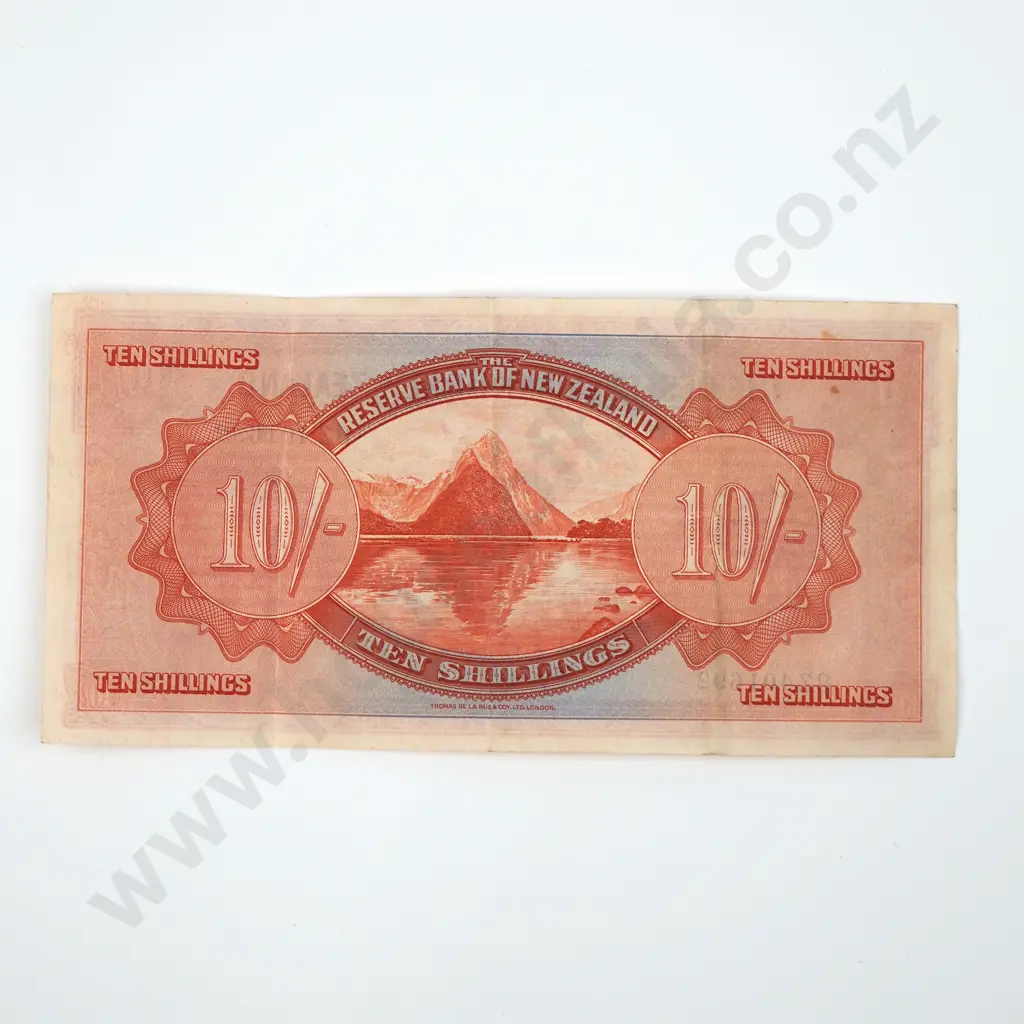 Ten Shilling Lefeaux Banknote - VF CV $1250 Image 1++