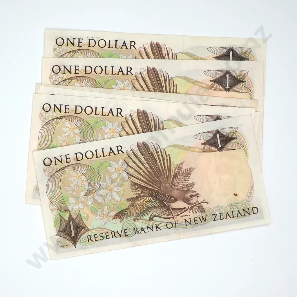 Six One Dollar Wilks Banknotes - E08 Prefix  Image 1++
