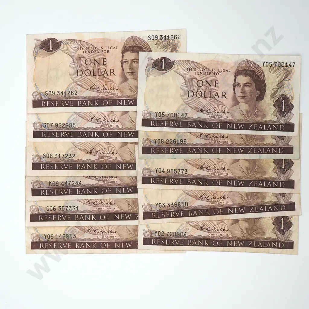 11 Wilks One Dollar Banknotes - Various Prefixes & Grades  Image 1++