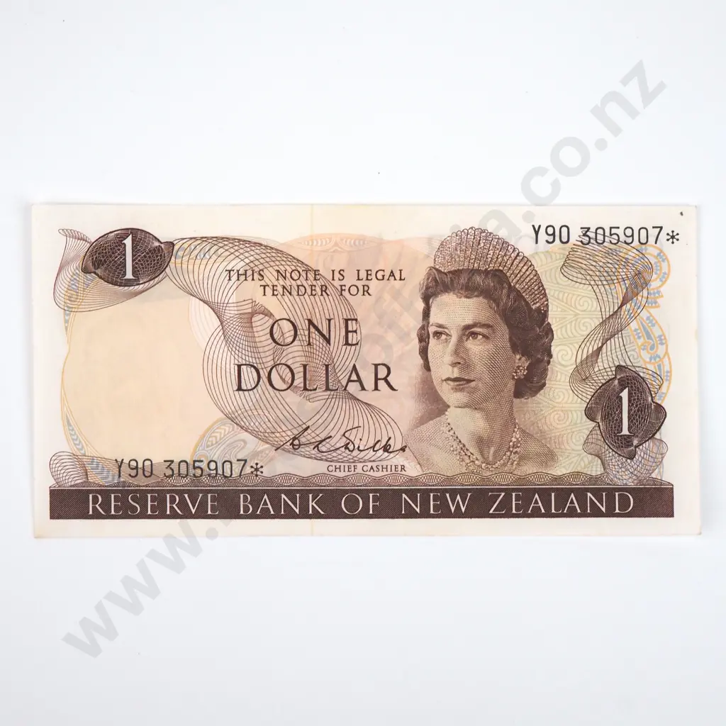 One Dollar Wilks Star Banknote - Prefix Y90 - UNC CV $1250  Image 1++
