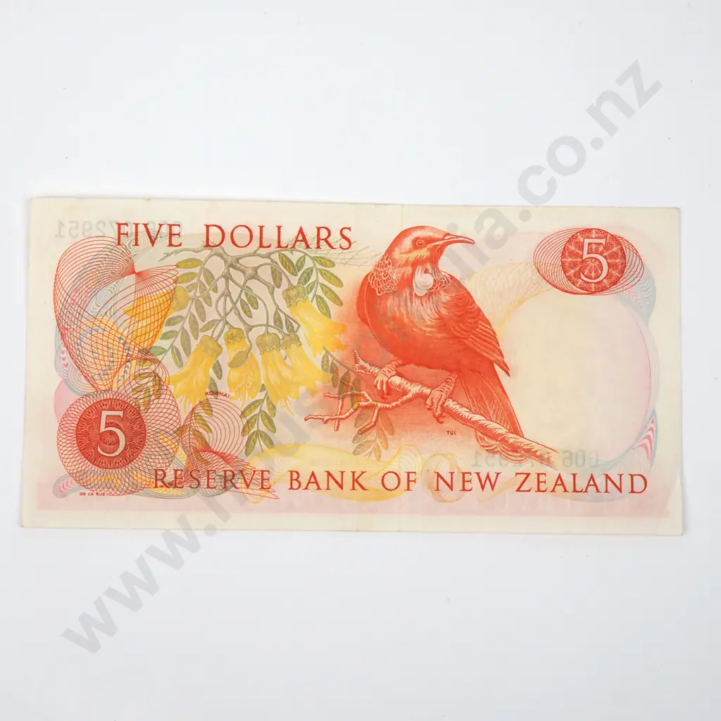 Five Dollar Fleming Banknote - EF CV $80 Image 1++