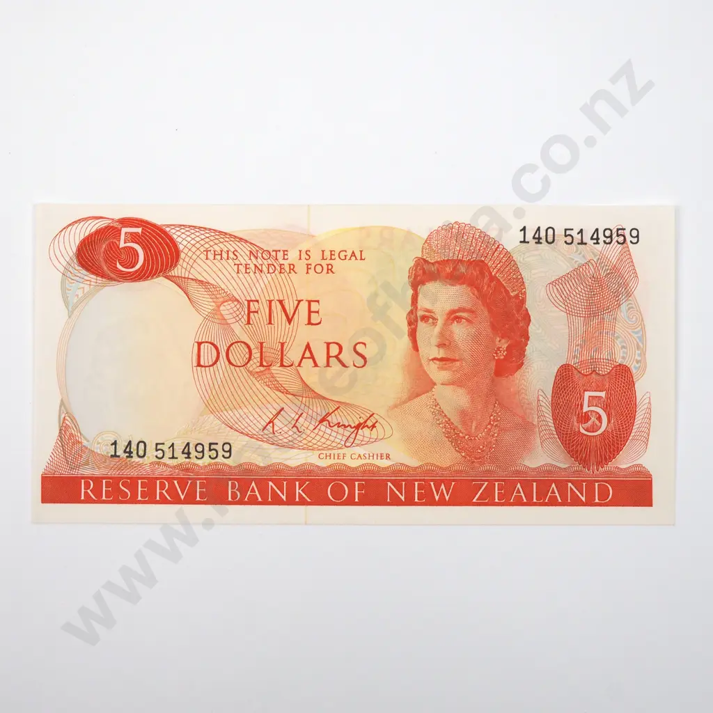 Five Dollar Knight Banknote - UNC  Image 1++