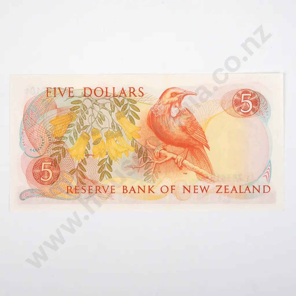 Five Dollar Russell Star Banknote - JA Prefix - AUNC  Image 1++