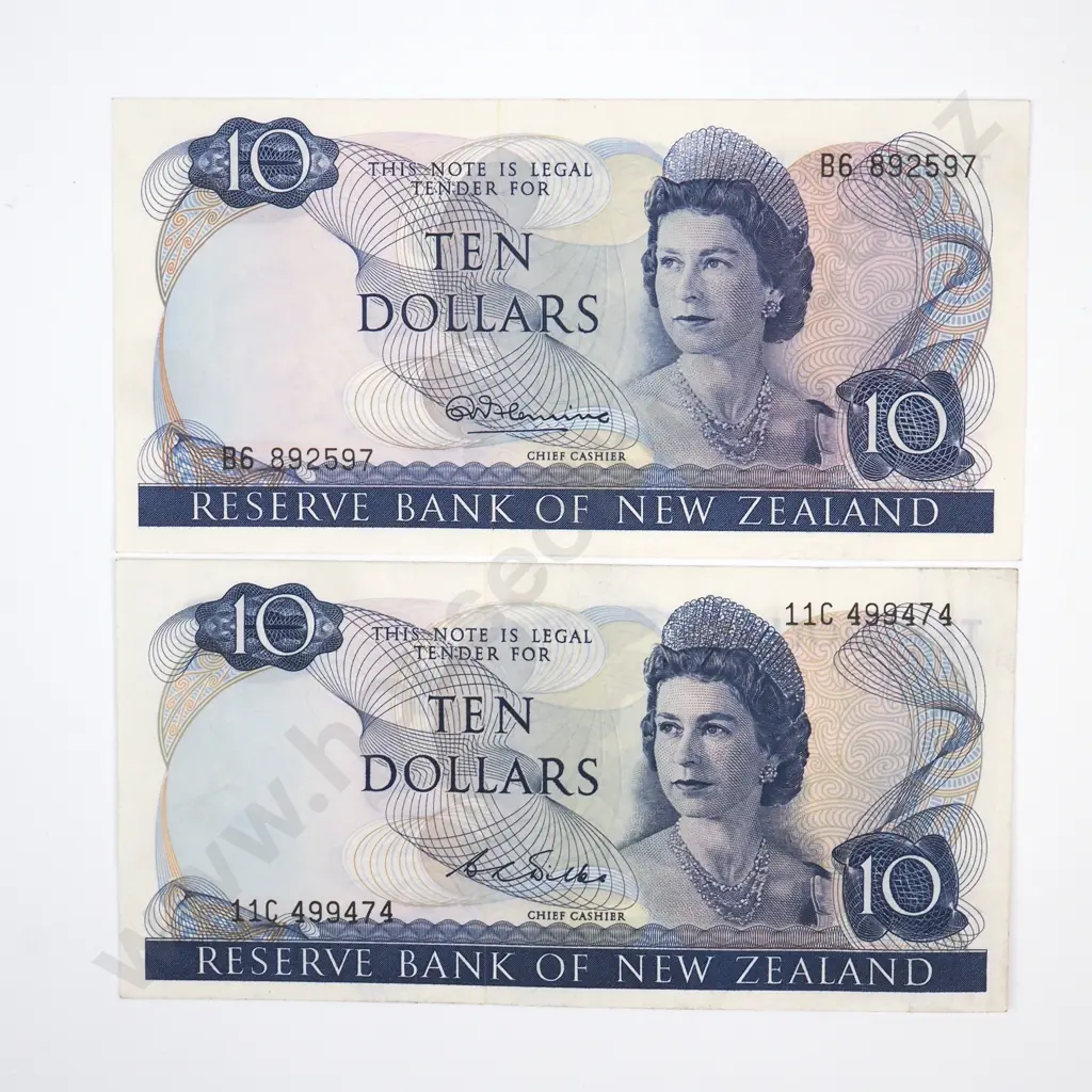 Two Ten Dollar Banknotes - Fleming & Wilks  Image 1++