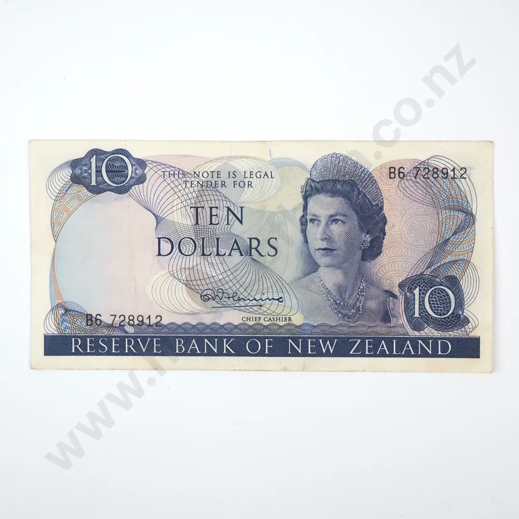 Ten Dollar Fleming Banknote - VF CV $70 Image 1++