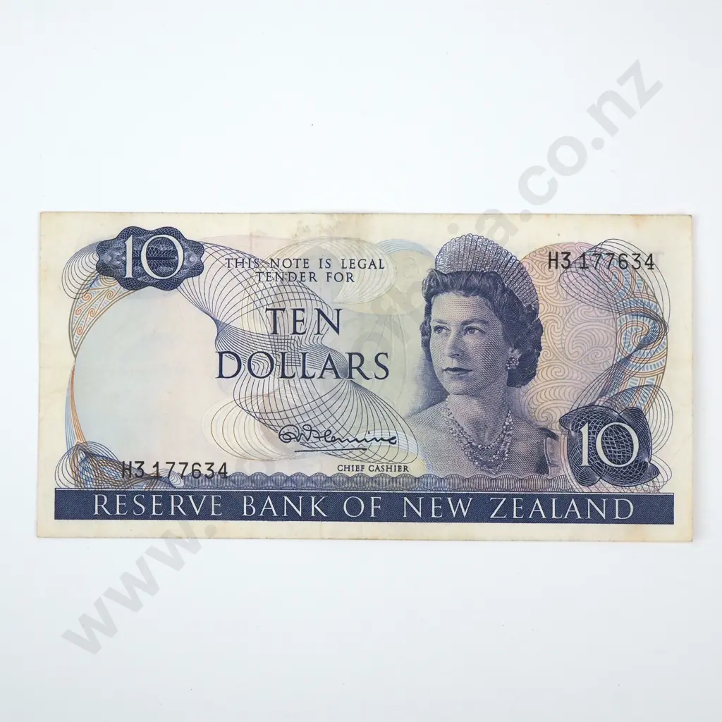 Ten Dollar Fleming Banknote - Last Prefix - VF CV $250 Image 1++
