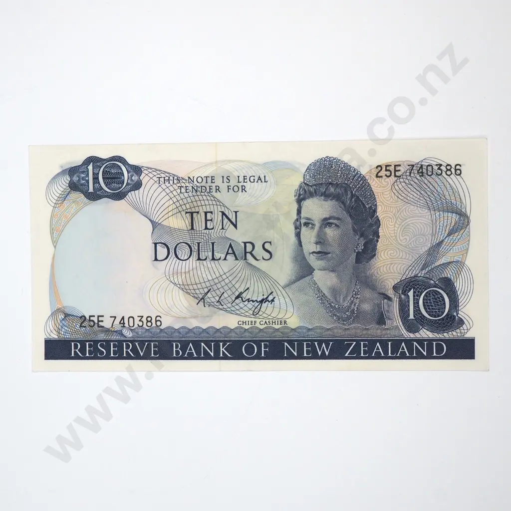 Ten Dollar Knight Banknote - Last Prefix - AUNC CV $400  Image 1++