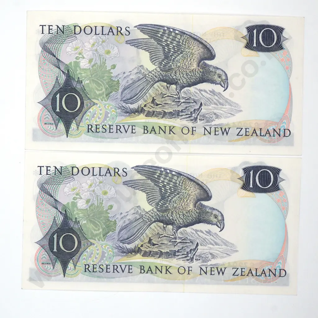 Consecutive Pair of Ten Dollar Hardie Star Banknotes - 99C Prefix - AUNC  Image 1++