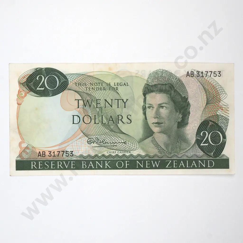 Twenty Dollar Fleming Banknote - AB Prefix - AUNC  Image 1++