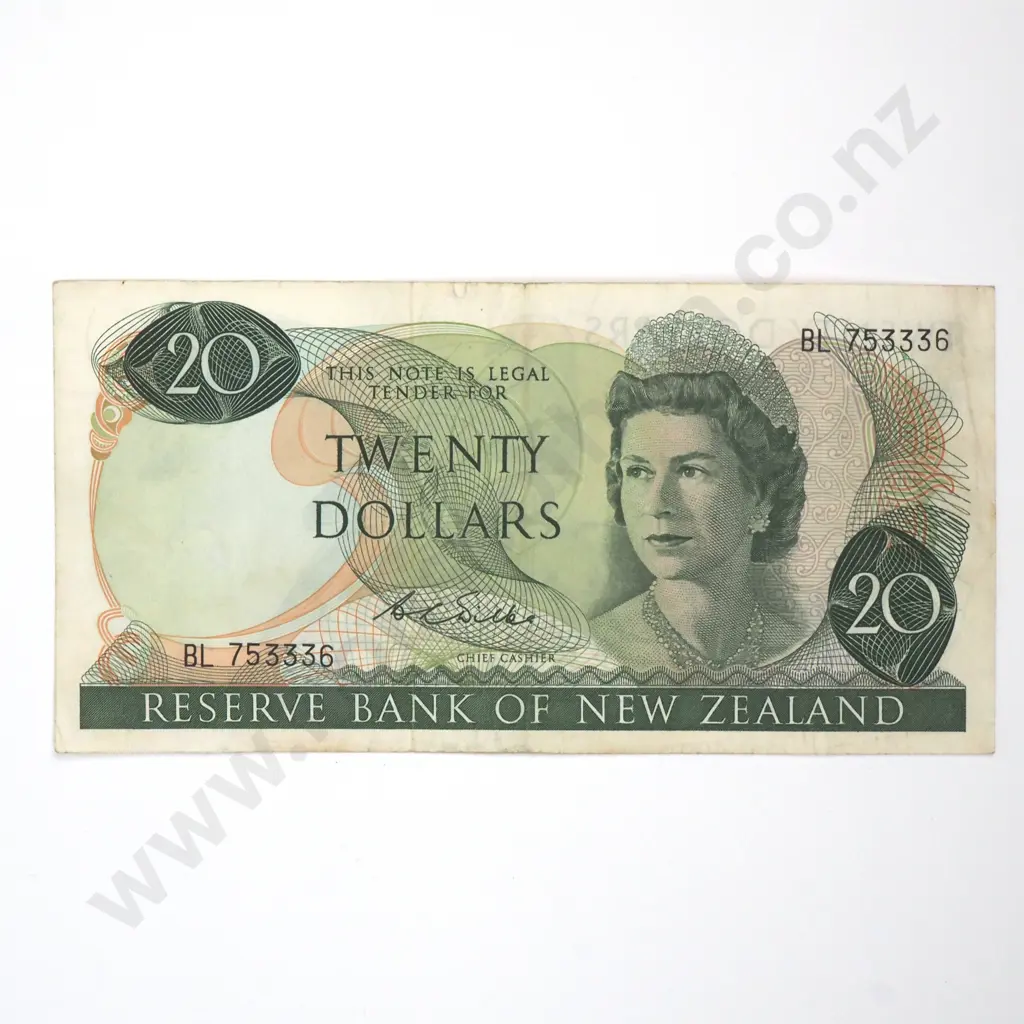 Twenty Dollar Wilks Banknote - Last Prefix - F CV $250 Image 1++