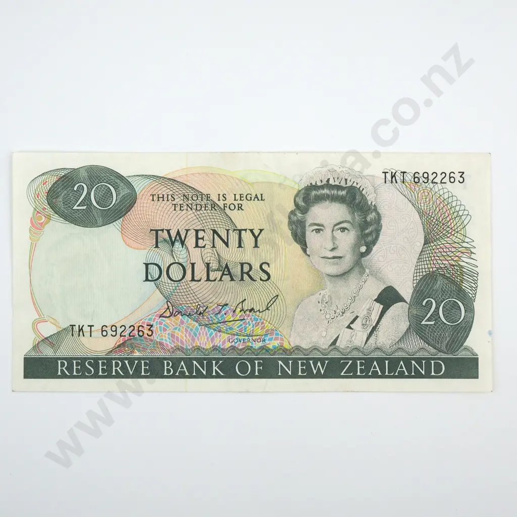 New Zealand Twenty Dollar Brash Banknote -AUNC Image 1++
