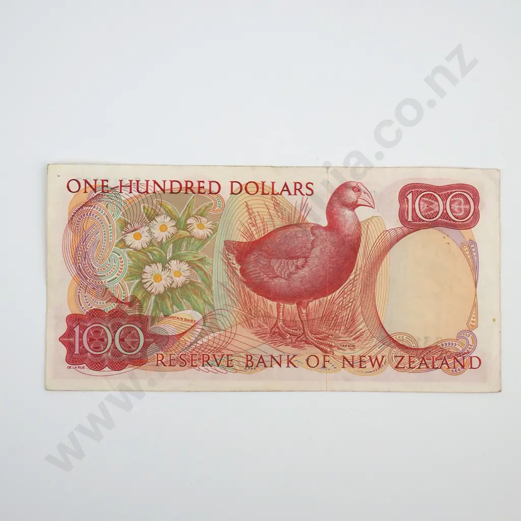 One Hundred Dollar Knight Banknote - Tear in Bottom Edge F CV $500  Image 1++