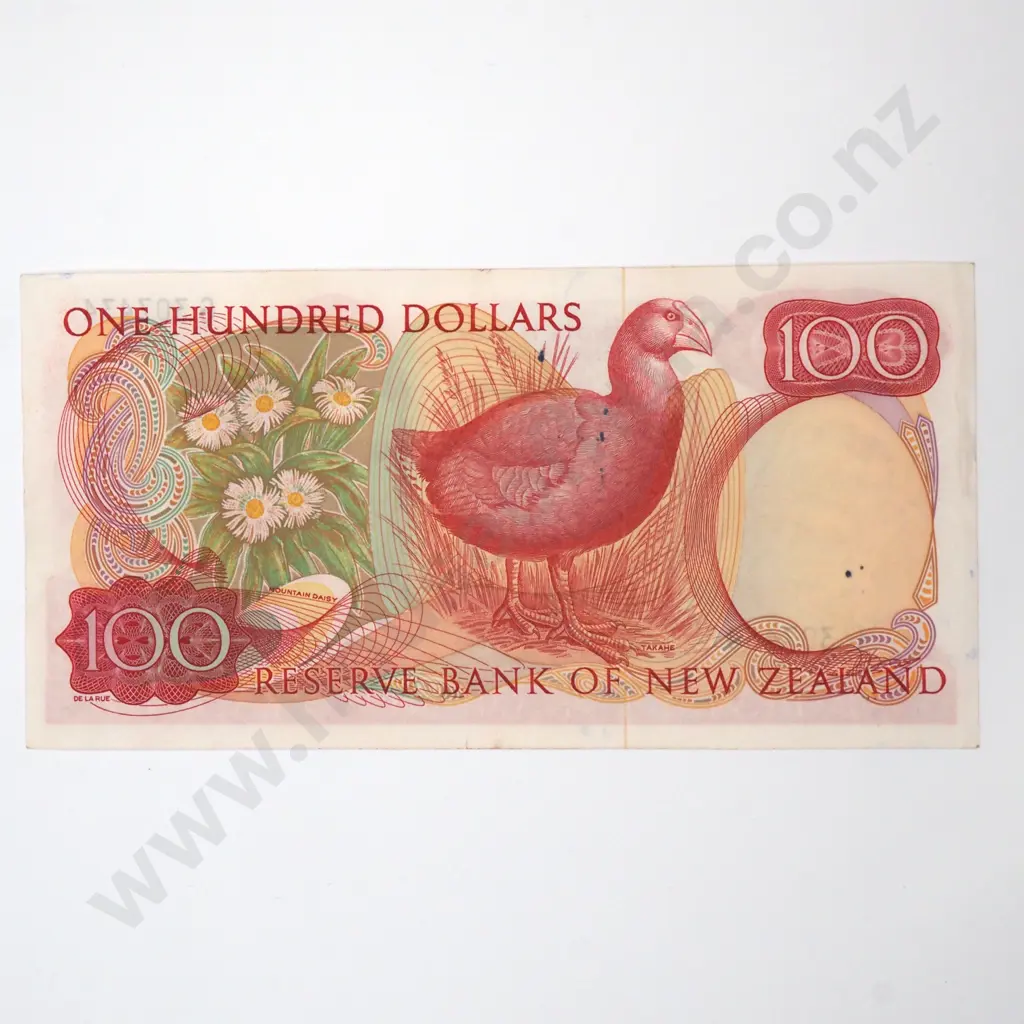One Hundred Dollar Knight Banknote - Ink Marks - F CV $500  Image 1++
