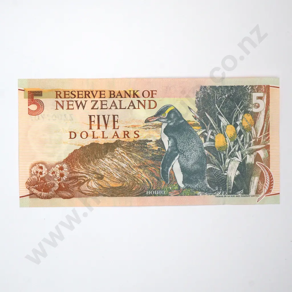 Five Dollar Brash Banknote - ZZ Prefix - EF  Image 1++