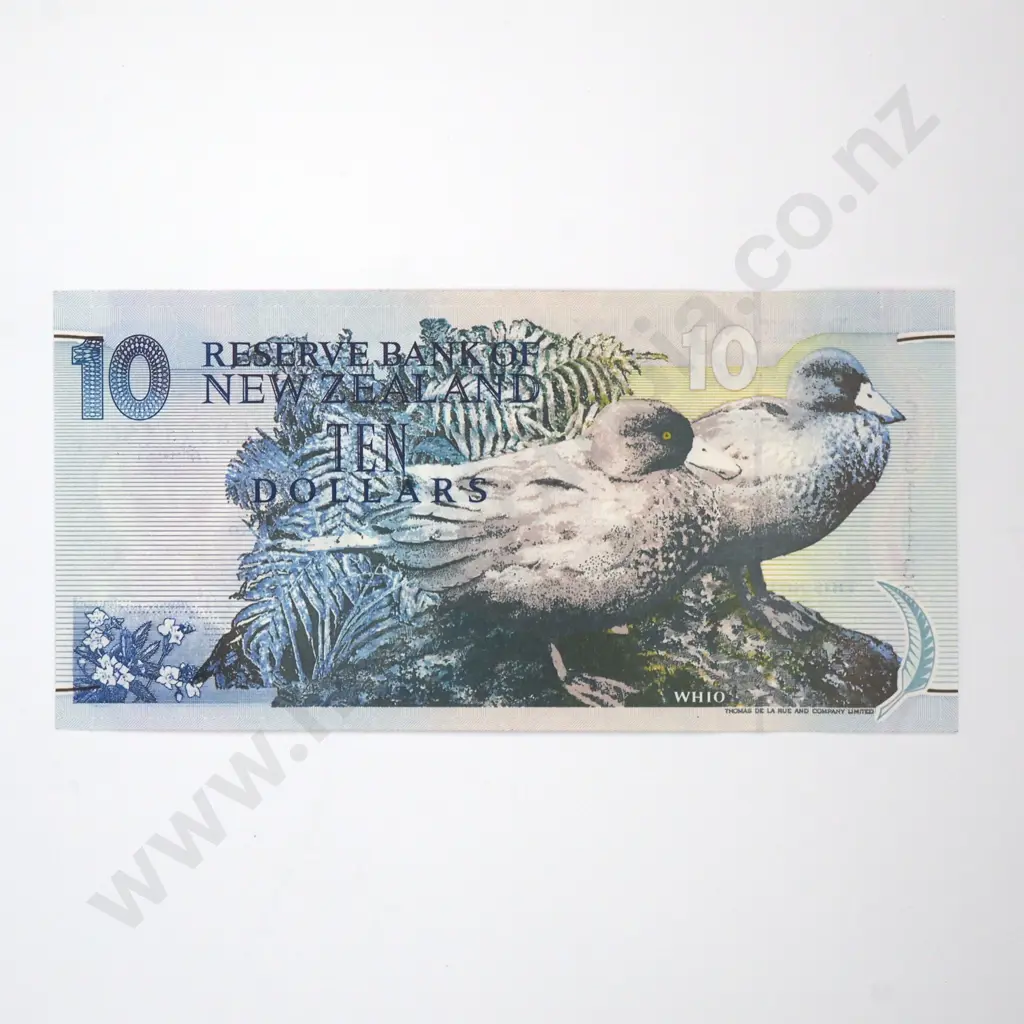 New Zealand Ten Dollar Brash Banknote - Last Prefix AUNC  Image 1++