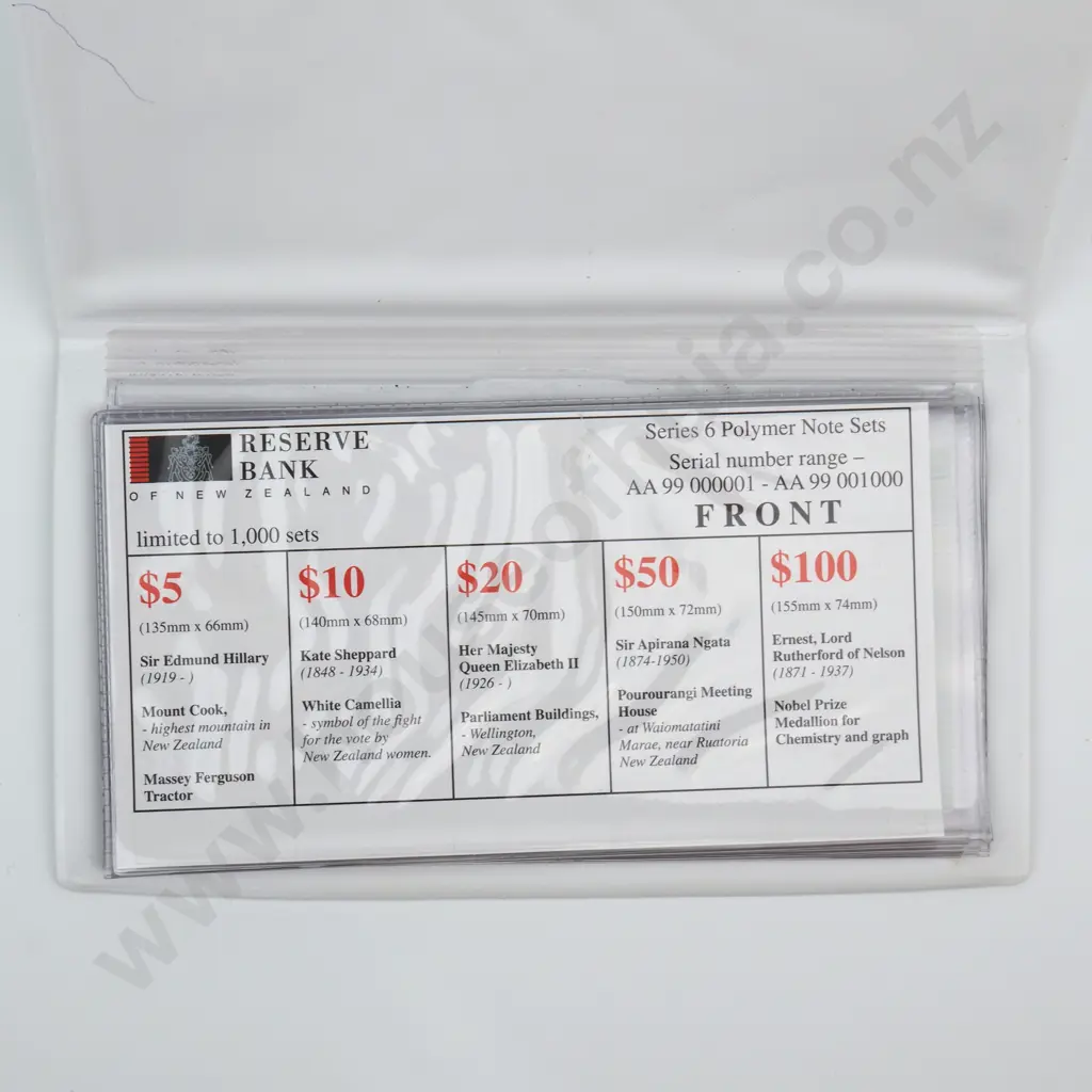 Series 6 Polymer Note Set Image 1++