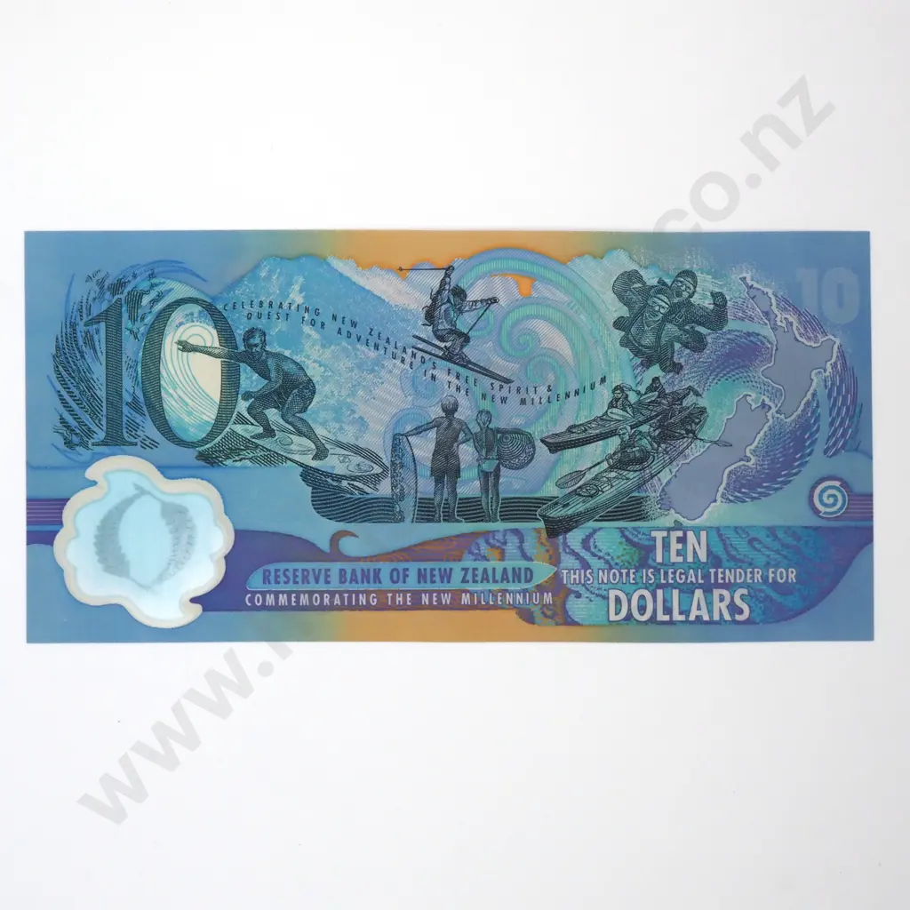 Ten Dollar Brash 2000 Banknote - AB Prefix - CV $55  Image 1++