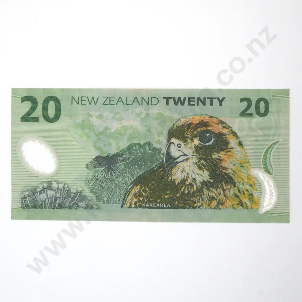 New Zealand Twenty Dollar Brash Banknote - Error Note  Image 1++