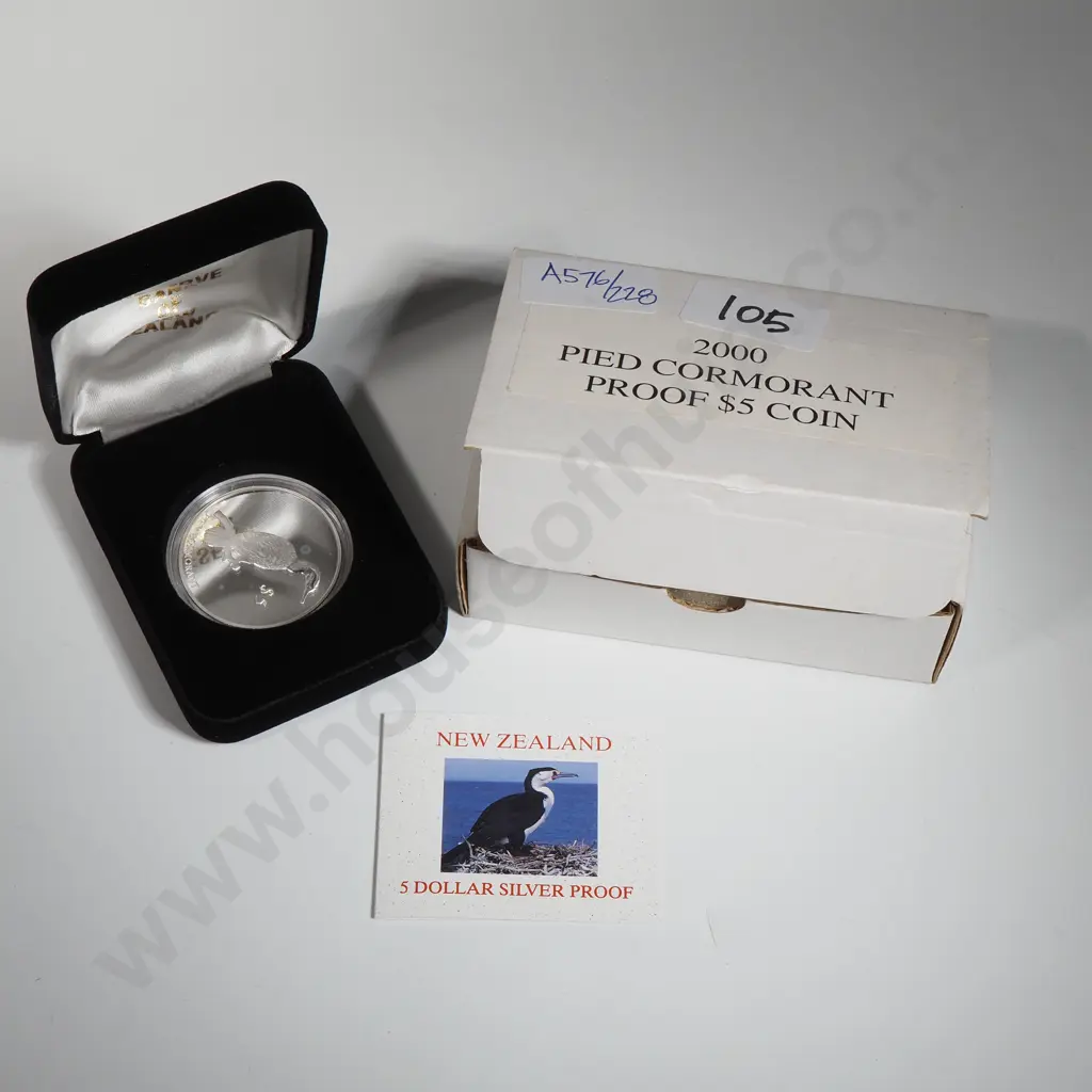 2000 Pied Cormorant Proof Silver $5 Coin  Image 1++