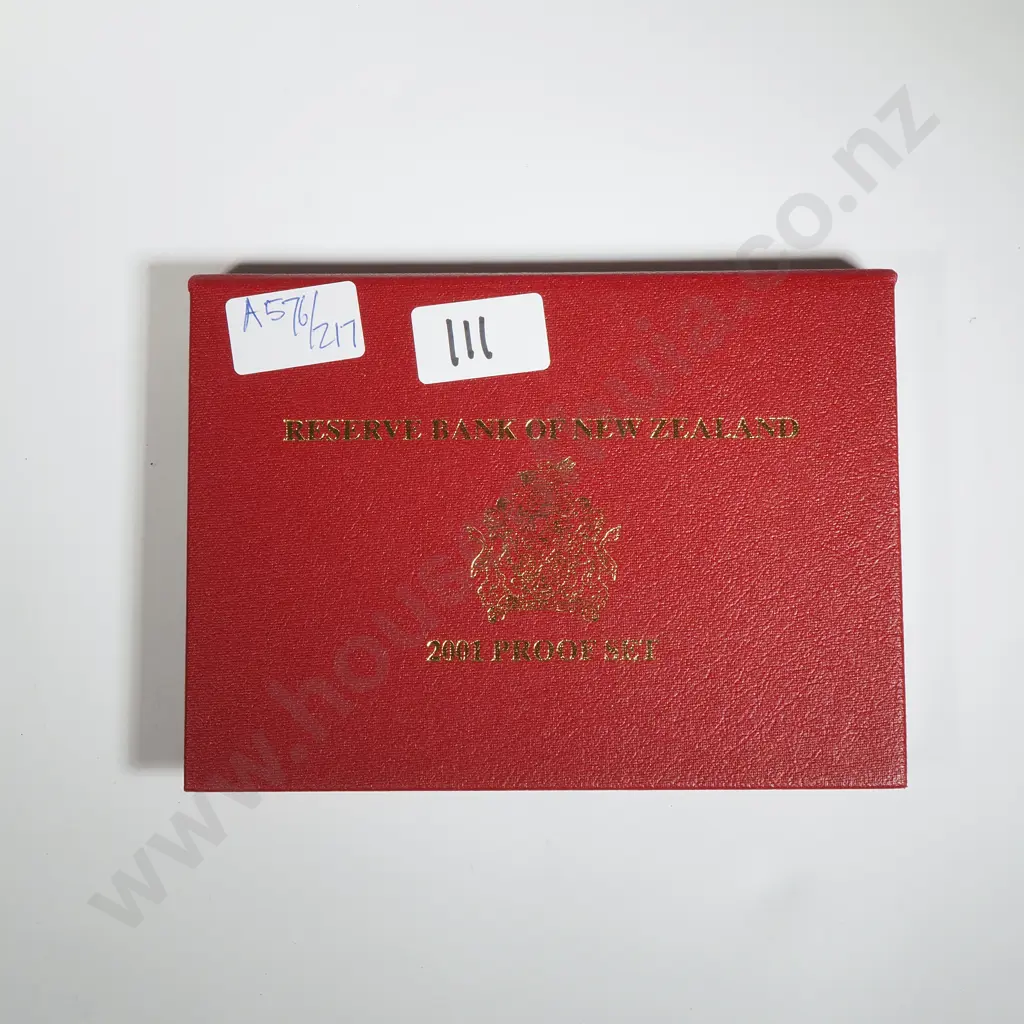 2001 New Zealand Proof Coin Set  Image 1++