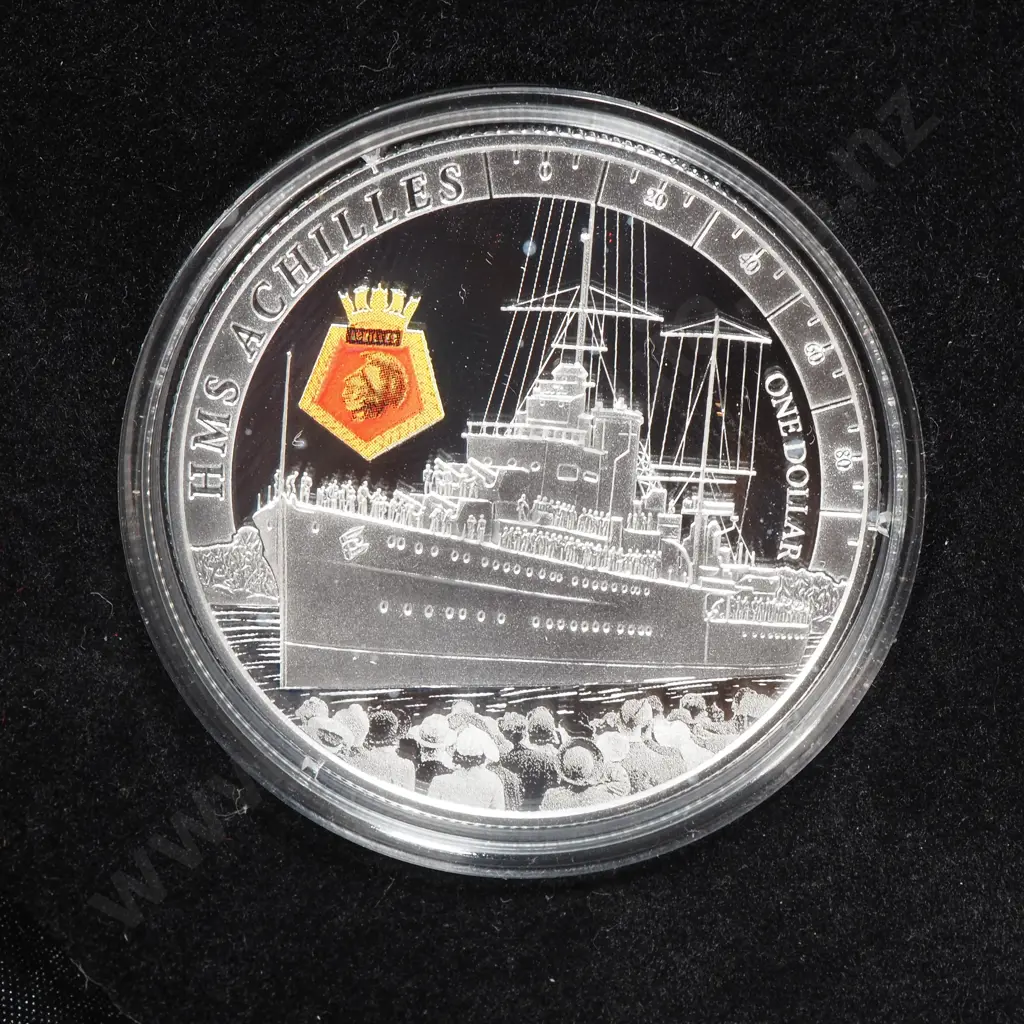 2014 New Zealand Achilles Silver Proof One Ounce Coin  Image 1++