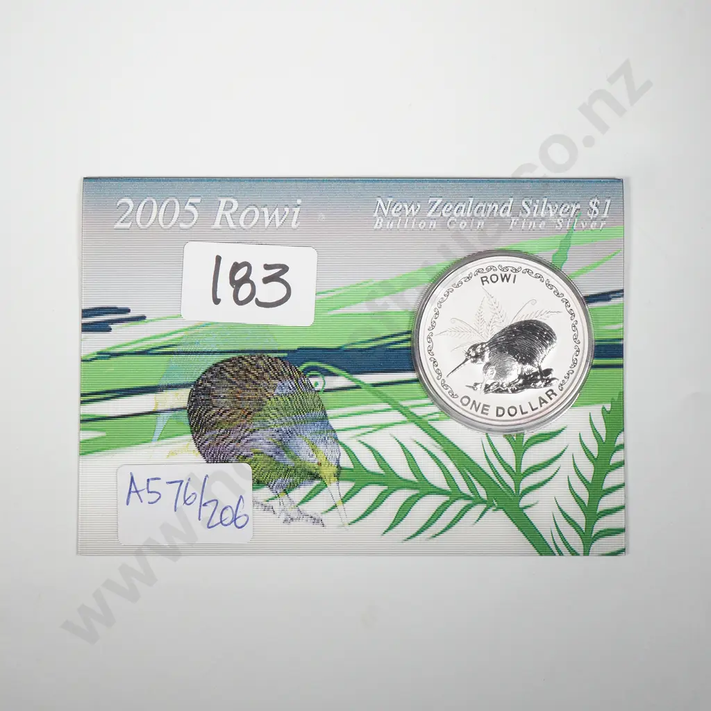 2005 New Zealand Silver One Ounce Bullion Coin  Image 1++