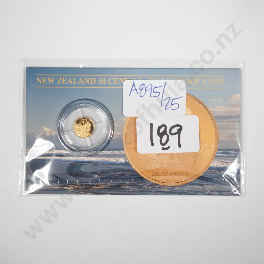 New Zealand 50 Cent .5 Gram Proof Coin  Image 1++