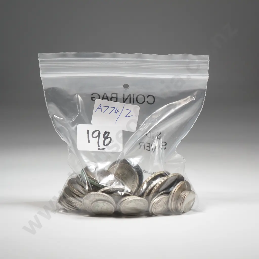 288.5 Grams of New Zealand 50% Silver Coinage Image 1++