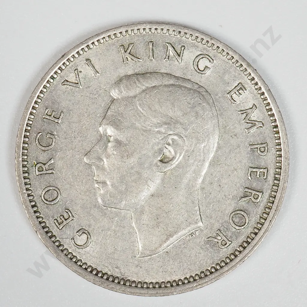 1942 New Zealand One Shilling Coin - Better Grade  Image 1++