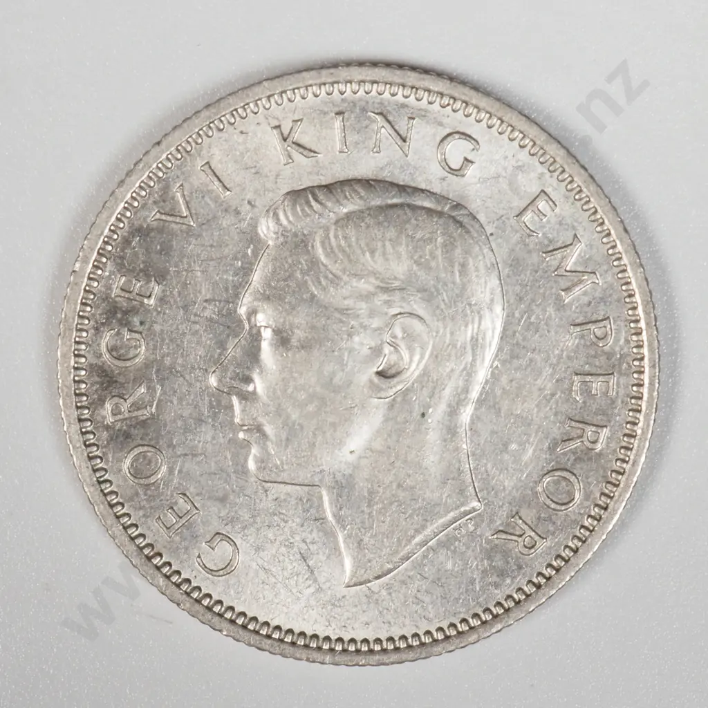 1945 New Zealand One Shilling Coin - Better Grade  Image 1++