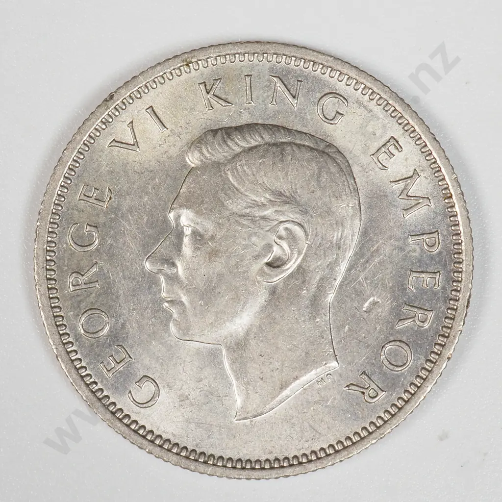1944 New Zealand One Shilling Coin - Better Grade  Image 1++