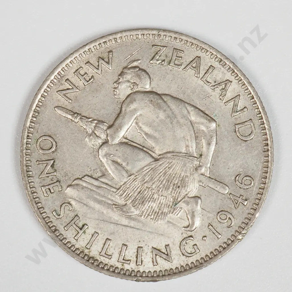 1946 New Zealand One Shilling - Better Grade  Image 1++