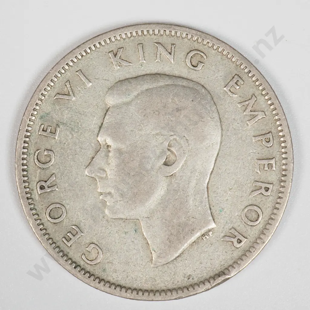 1943 New Zealand Florin - Better Grade Image 1++