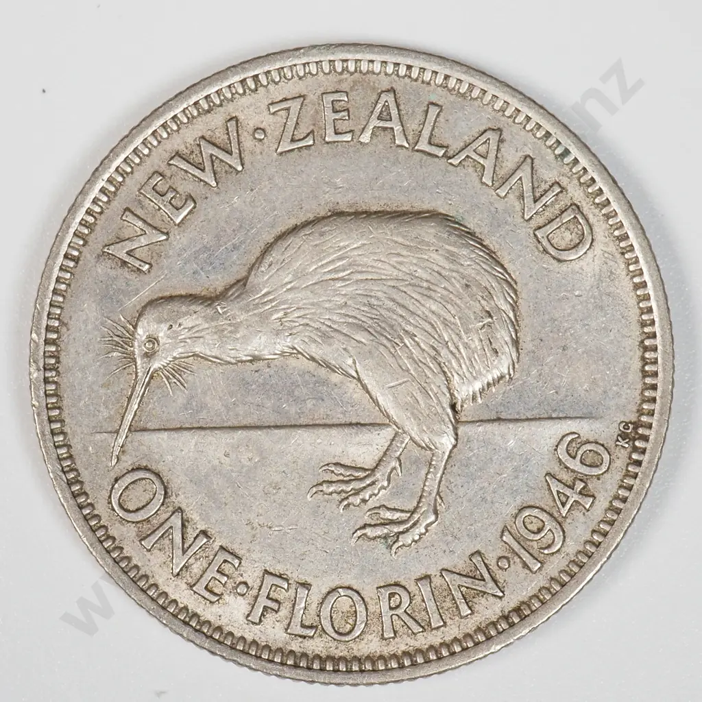 1946 New Zealand Florin  Image 1++