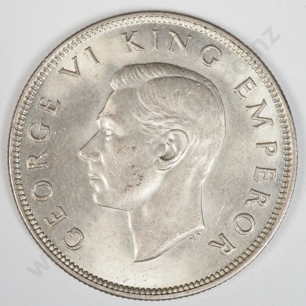 1944 New Zealand Half Crown - Better Grade  Image 1++