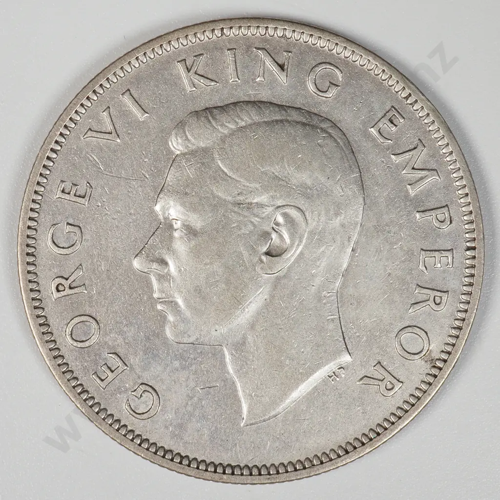 1942 New Zealand Waitangi Half Crown - Better Grade  Image 1++