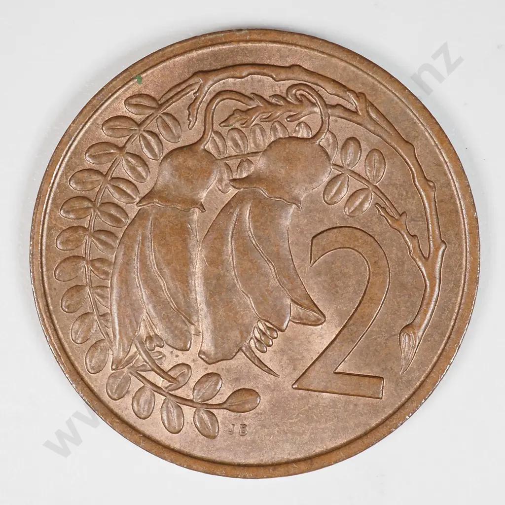 New Zealand Bahamas 2 Cents Mule Coin AUNC CV $150 Image 1++