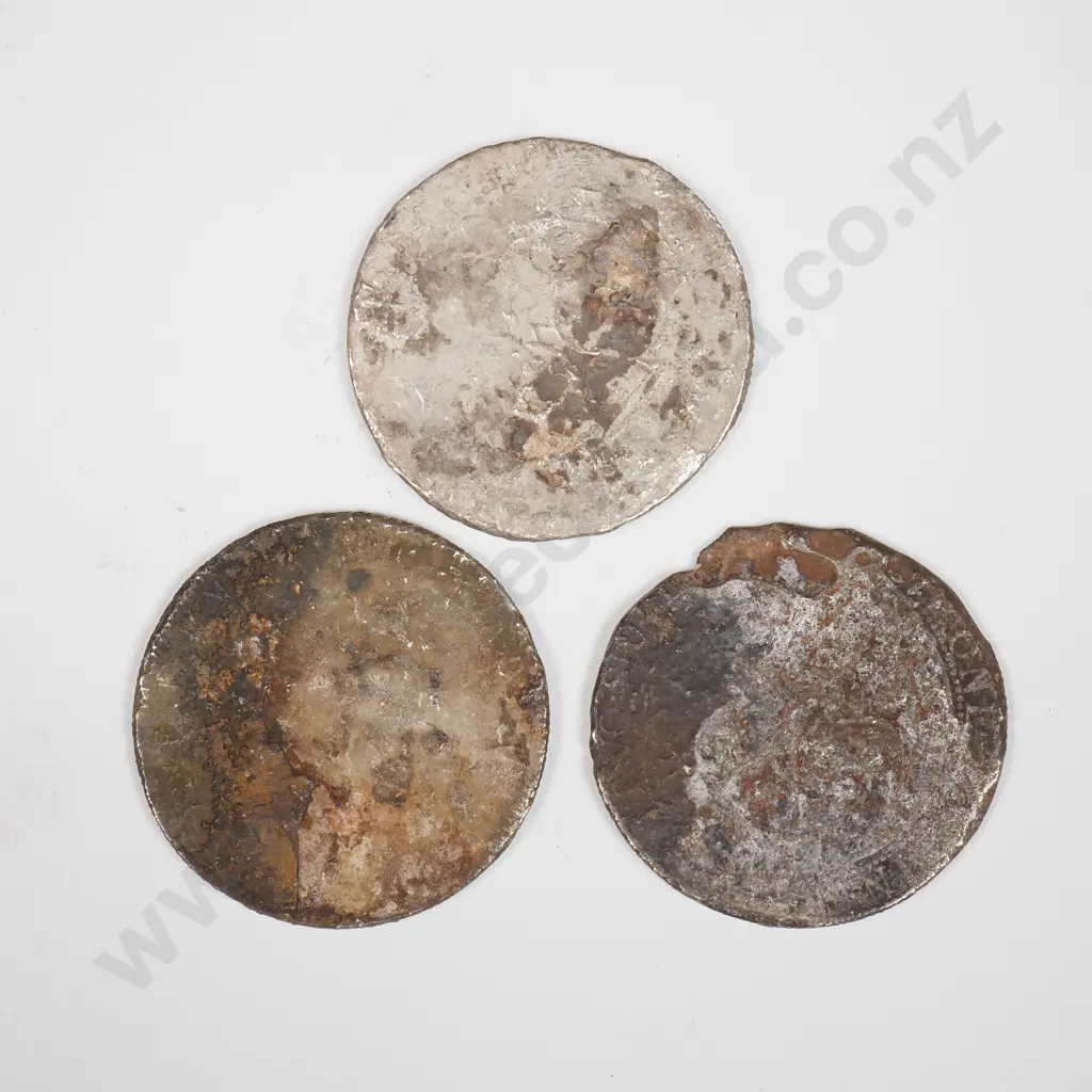 Assorted Sterling Silver Shipwreck Coinage from the Elingamite - Recovered by Kelly Tarlton   Image 1++