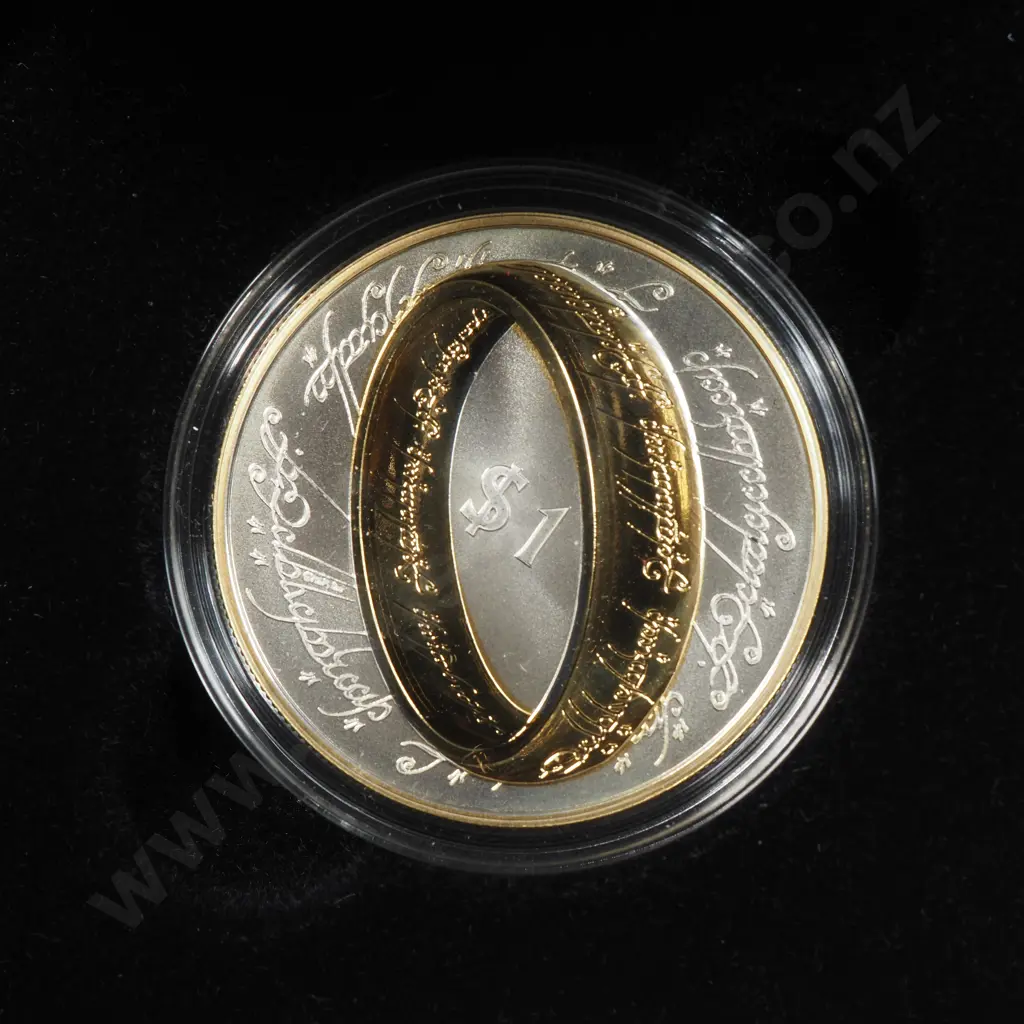 2003 Lord of the Rings Silver Proof Coin  Image 1++