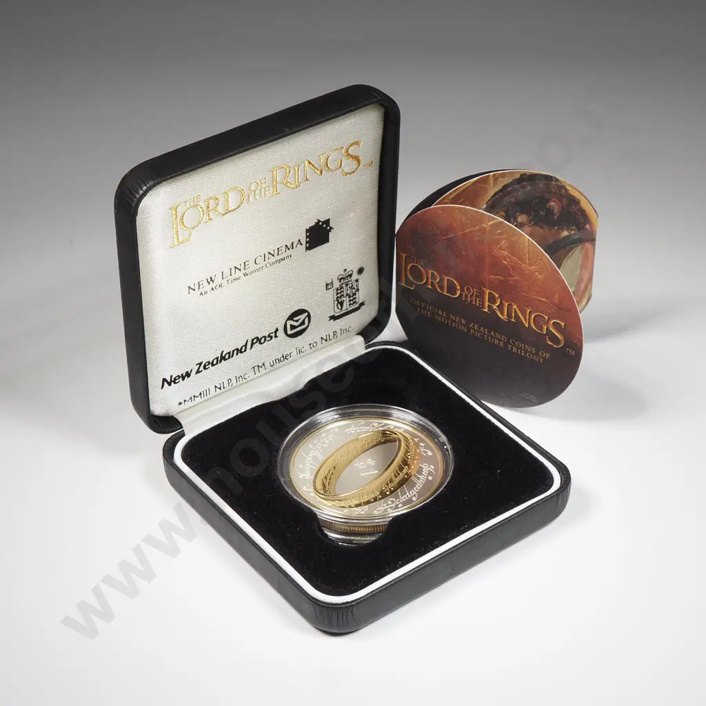 2003 Lord of the Rings Silver Proof Coin  Image 1++