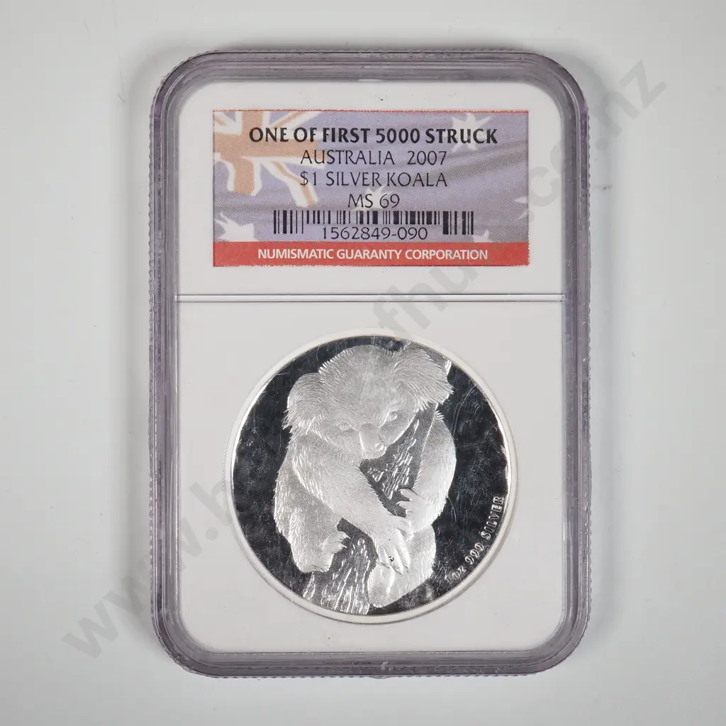 2007 Australia NGC MS 69 Silver Proof Koala  Image 1++