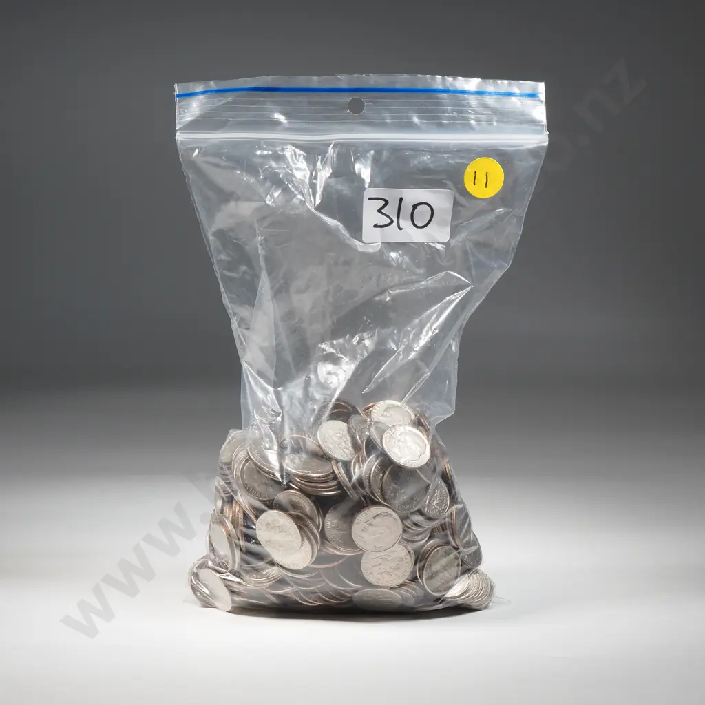 Current coins, $55 USA in dime coins – approximate exchange rate NZD $94 Image 1++