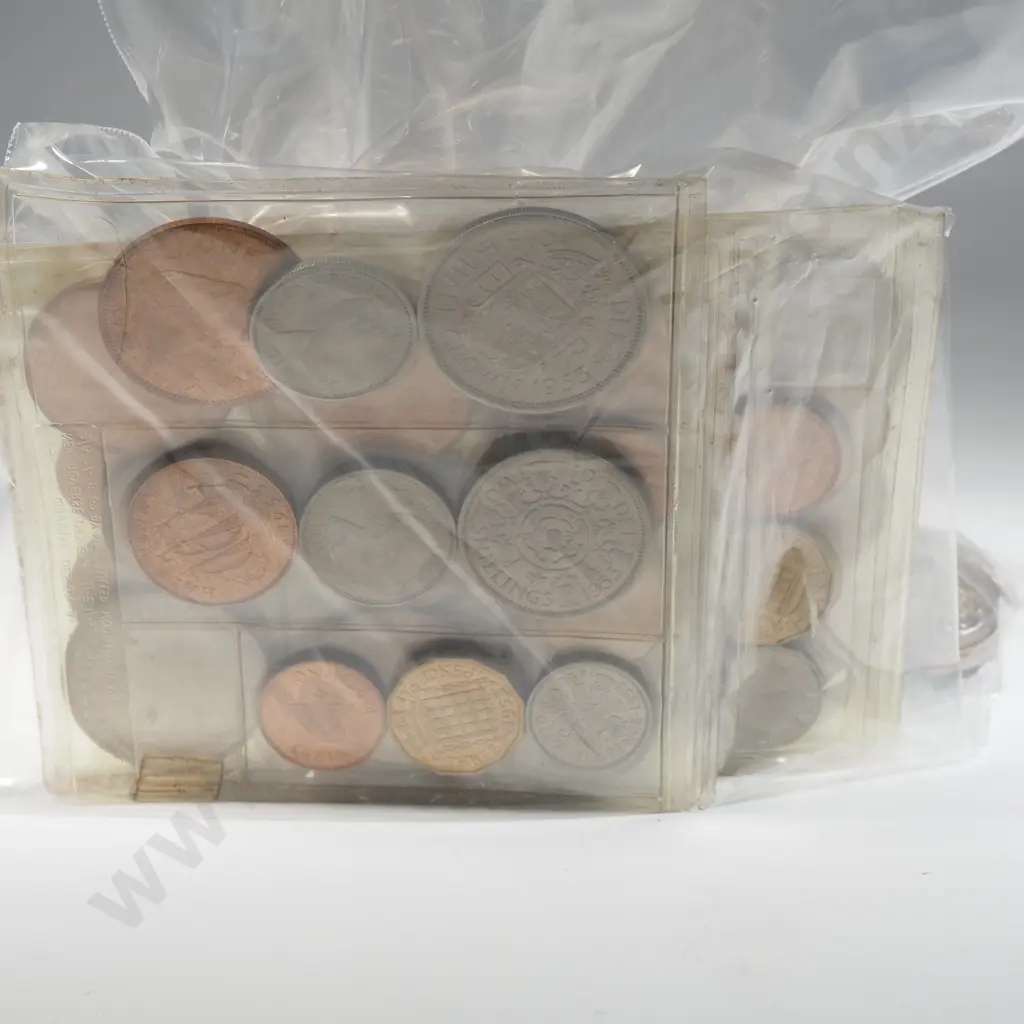 15 x UK 1953 unc coin sets. Combined C.V. 495 pounds ( NZD $1145 ) Image 1++