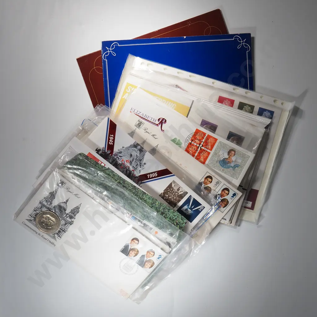 24 x UK stamp and coin / medal covers Image 1++