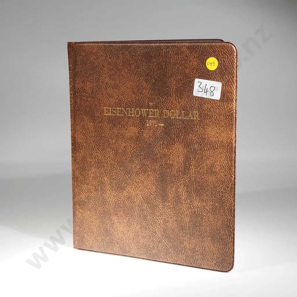 31 x USA Eisenhower large one dollar coins in album including silver and proof issues Image 1++