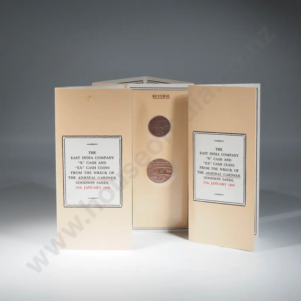 3 x East India Company coin pairs from the wreck of the Admiral Cardner, 1809 Image 1++