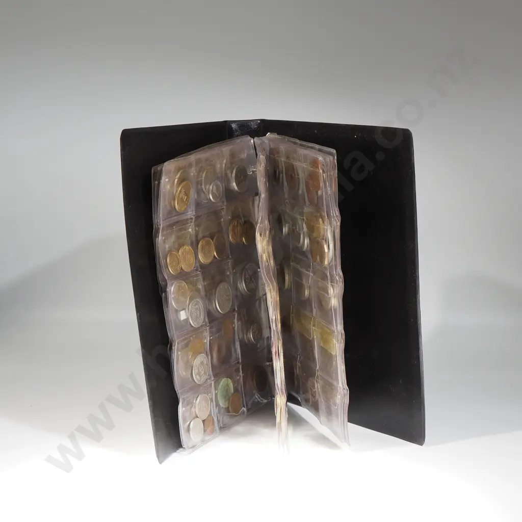 Black coin album with world coins Image 1++