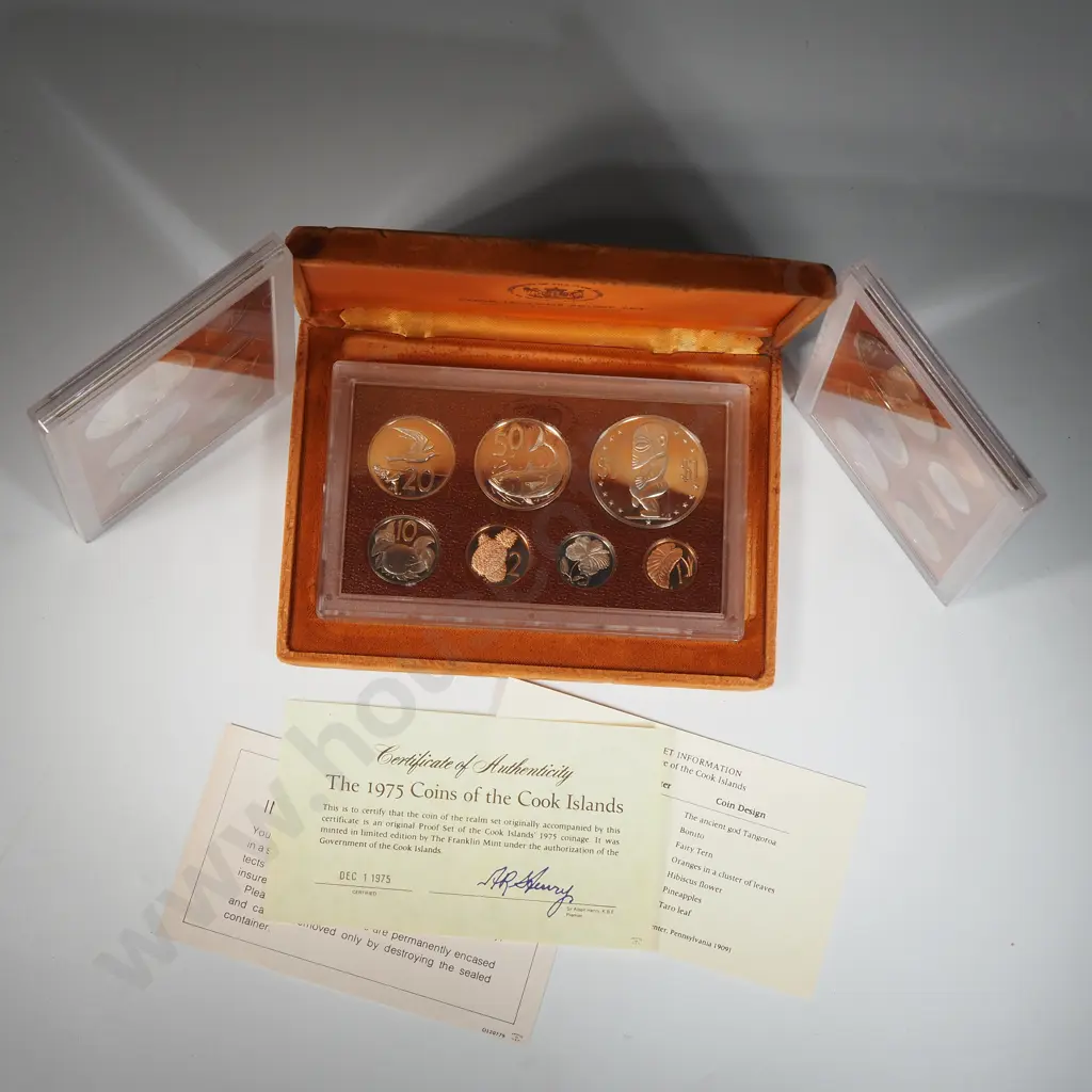 Three Cook Islands Proof Coin Sets - One Cased  Image 1++