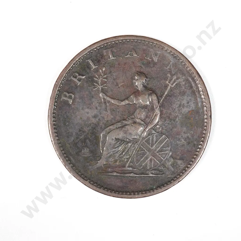 1806 United Kingdom Half Penny  Image 1++